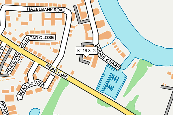 KT16 8JG map - OS OpenMap – Local (Ordnance Survey) KT16 8JG map - OS OpenMap – Local (Ordnance Survey)