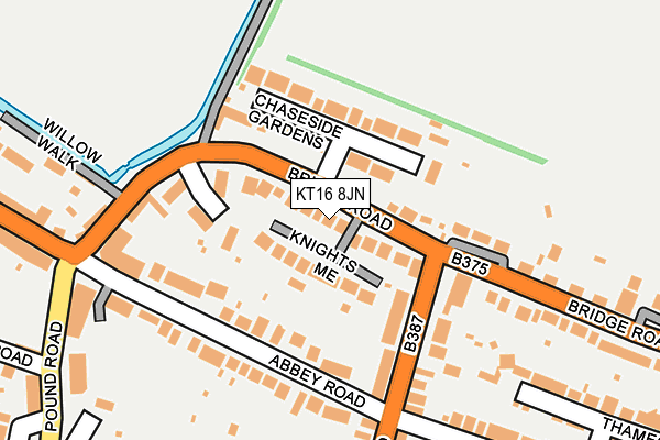 KT16 8JN map - OS OpenMap – Local (Ordnance Survey) KT16 8JN map - OS OpenMap – Local (Ordnance Survey)