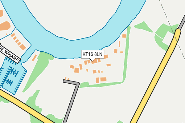 KT16 8LN map - OS OpenMap – Local (Ordnance Survey) KT16 8LN map - OS OpenMap – Local (Ordnance Survey)
