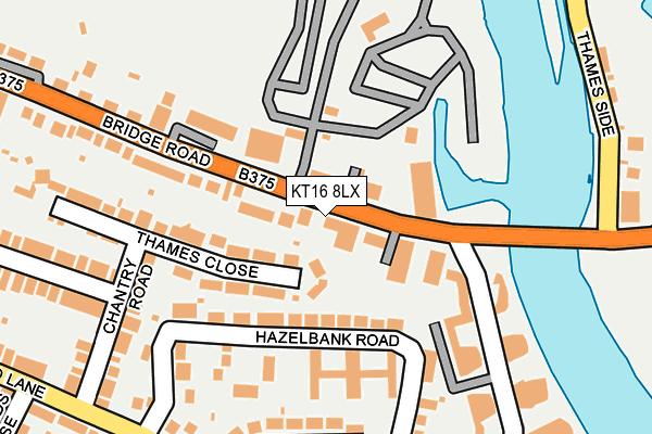 KT16 8LX map - OS OpenMap – Local (Ordnance Survey) KT16 8LX map - OS OpenMap – Local (Ordnance Survey)