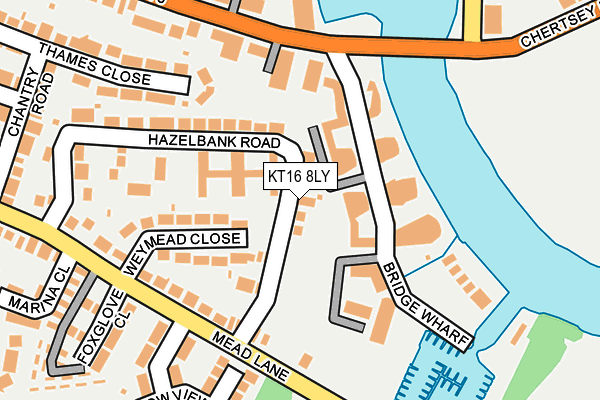 KT16 8LY map - OS OpenMap – Local (Ordnance Survey) KT16 8LY map - OS OpenMap – Local (Ordnance Survey)