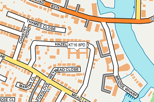 KT16 8PD map - OS OpenMap – Local (Ordnance Survey) KT16 8PD map - OS OpenMap – Local (Ordnance Survey)