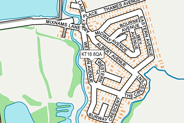 KT16 8QA map - OS OpenMap – Local (Ordnance Survey) KT16 8QA map - OS OpenMap – Local (Ordnance Survey)