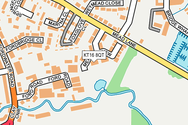 KT16 8QT map - OS OpenMap – Local (Ordnance Survey) KT16 8QT map - OS OpenMap – Local (Ordnance Survey)