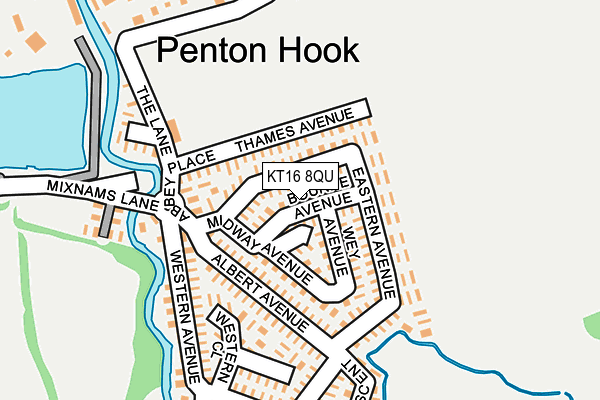 KT16 8QU map - OS OpenMap – Local (Ordnance Survey) KT16 8QU map - OS OpenMap – Local (Ordnance Survey)