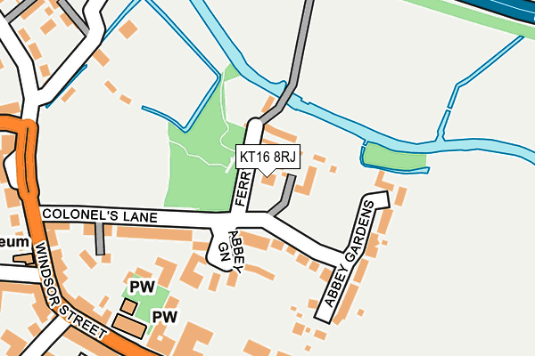 KT16 8RJ map - OS OpenMap – Local (Ordnance Survey) KT16 8RJ map - OS OpenMap – Local (Ordnance Survey)
