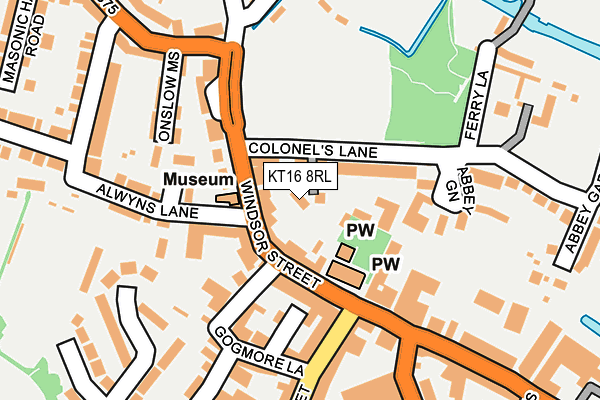 KT16 8RL map - OS OpenMap – Local (Ordnance Survey) KT16 8RL map - OS OpenMap – Local (Ordnance Survey)
