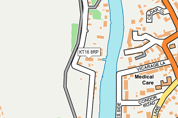 KT16 8RP map - OS OpenMap – Local (Ordnance Survey) KT16 8RP map - OS OpenMap – Local (Ordnance Survey)
