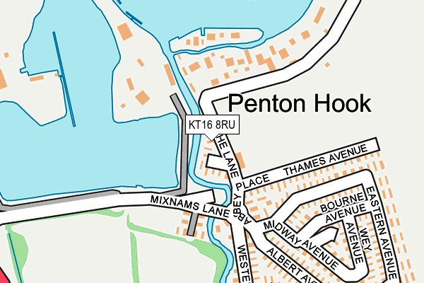 KT16 8RU map - OS OpenMap – Local (Ordnance Survey) KT16 8RU map - OS OpenMap – Local (Ordnance Survey)