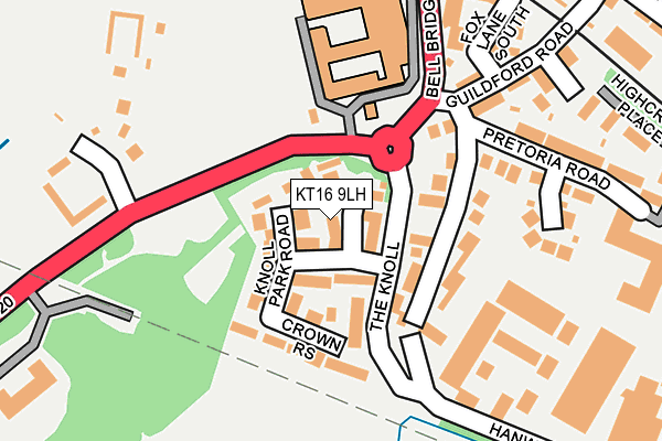 KT16 9LH map - OS OpenMap – Local (Ordnance Survey) KT16 9LH map - OS OpenMap – Local (Ordnance Survey)