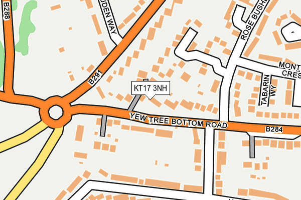 KT17 3NH map - OS OpenMap – Local (Ordnance Survey) KT17 3NH map - OS OpenMap – Local (Ordnance Survey)