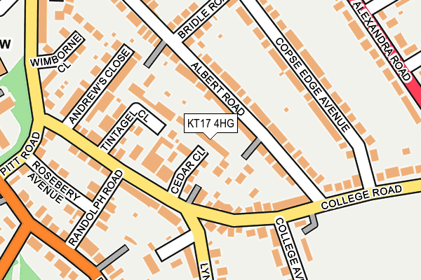 KT17 4HG map - OS OpenMap – Local (Ordnance Survey) KT17 4HG map - OS OpenMap – Local (Ordnance Survey)