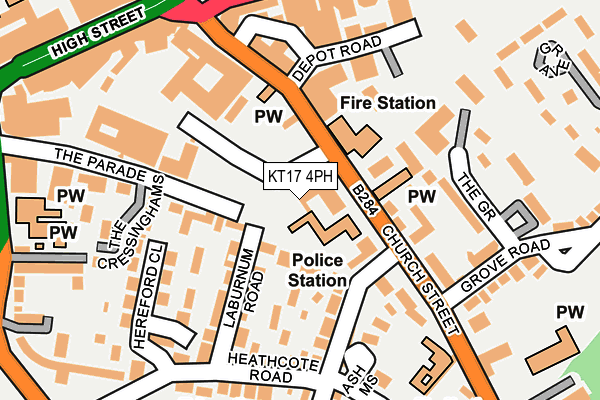 KT17 4PH map - OS OpenMap – Local (Ordnance Survey) KT17 4PH map - OS OpenMap – Local (Ordnance Survey)