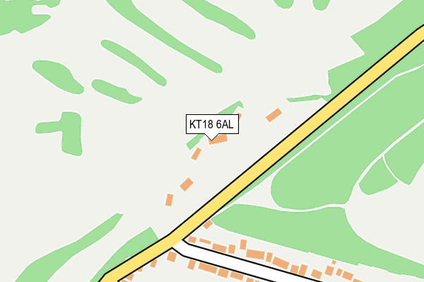 KT18 6AL map - OS OpenMap – Local (Ordnance Survey) KT18 6AL map - OS OpenMap – Local (Ordnance Survey)