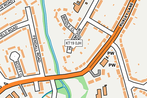 KT19 0JH map - OS OpenMap – Local (Ordnance Survey) KT19 0JH map - OS OpenMap – Local (Ordnance Survey)