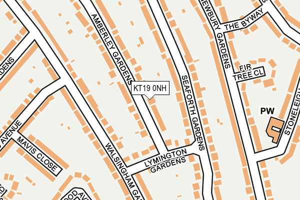 KT19 0NH map - OS OpenMap – Local (Ordnance Survey) KT19 0NH map - OS OpenMap – Local (Ordnance Survey)