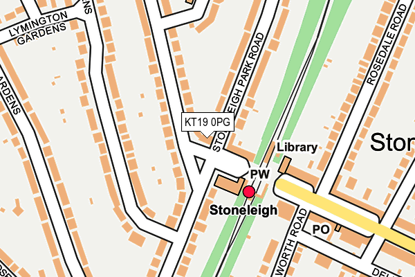 KT19 0PG map - OS OpenMap – Local (Ordnance Survey) KT19 0PG map - OS OpenMap – Local (Ordnance Survey)