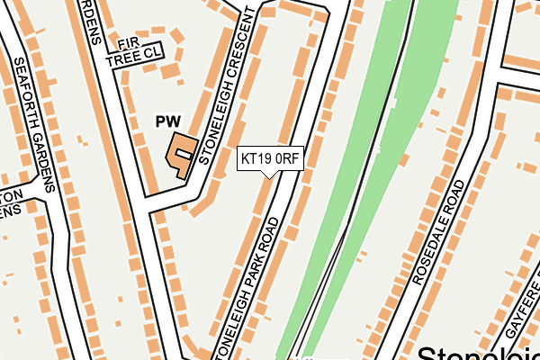 KT19 0RF map - OS OpenMap – Local (Ordnance Survey) KT19 0RF map - OS OpenMap – Local (Ordnance Survey)