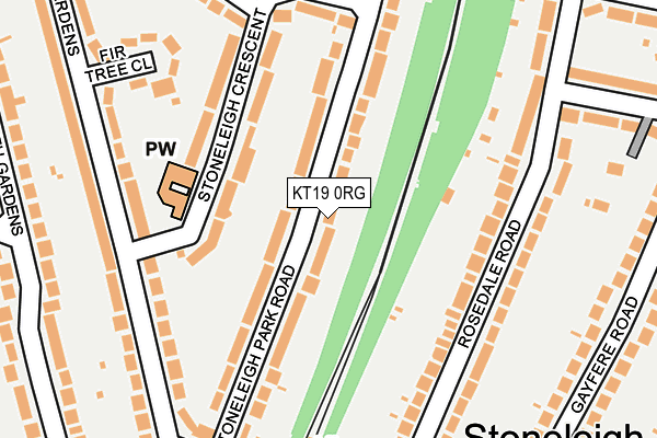 KT19 0RG map - OS OpenMap – Local (Ordnance Survey) KT19 0RG map - OS OpenMap – Local (Ordnance Survey)