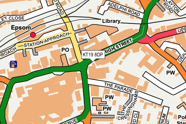 KT19 8DP map - OS OpenMap – Local (Ordnance Survey) KT19 8DP map - OS OpenMap – Local (Ordnance Survey)