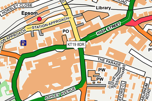 KT19 8DR map - OS OpenMap – Local (Ordnance Survey) KT19 8DR map - OS OpenMap – Local (Ordnance Survey)