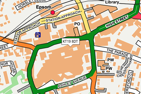 KT19 8DT map - OS OpenMap – Local (Ordnance Survey) KT19 8DT map - OS OpenMap – Local (Ordnance Survey)
