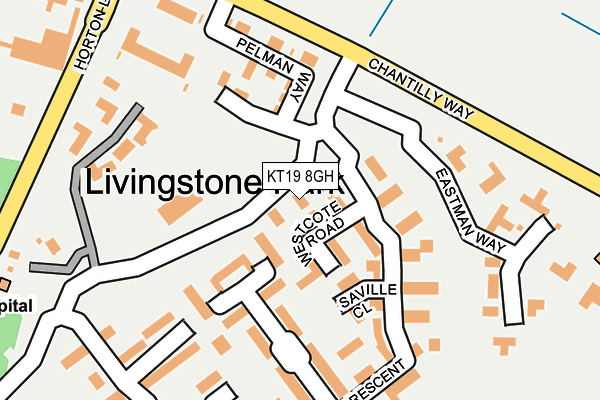 KT19 8GH map - OS OpenMap – Local (Ordnance Survey) KT19 8GH map - OS OpenMap – Local (Ordnance Survey)