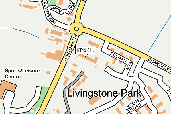 KT19 8HJ map - OS OpenMap – Local (Ordnance Survey) KT19 8HJ map - OS OpenMap – Local (Ordnance Survey)