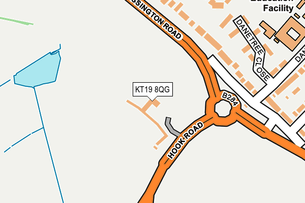 KT19 8QG map - OS OpenMap – Local (Ordnance Survey) KT19 8QG map - OS OpenMap – Local (Ordnance Survey)