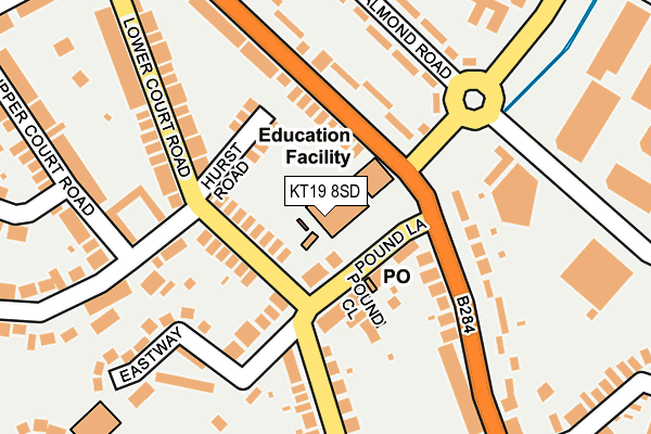 KT19 8SD map - OS OpenMap – Local (Ordnance Survey) KT19 8SD map - OS OpenMap – Local (Ordnance Survey)