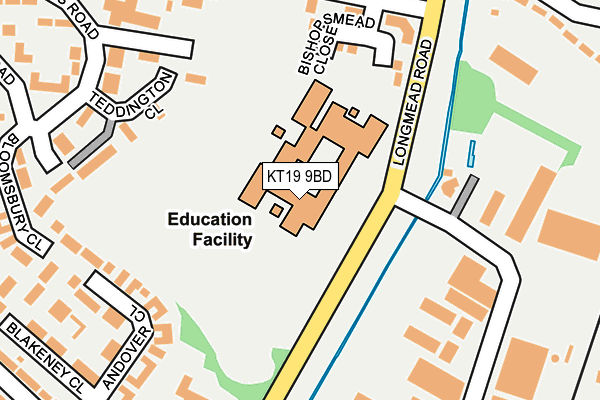 KT19 9BD map - OS OpenMap – Local (Ordnance Survey) KT19 9BD map - OS OpenMap – Local (Ordnance Survey)
