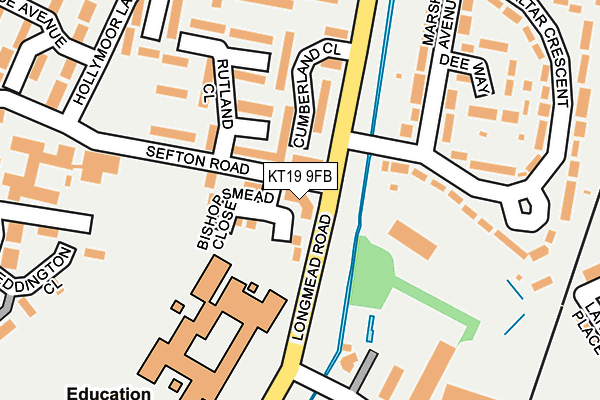 KT19 9FB map - OS OpenMap – Local (Ordnance Survey) KT19 9FB map - OS OpenMap – Local (Ordnance Survey)