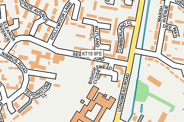 KT19 9FE map - OS OpenMap – Local (Ordnance Survey) KT19 9FE map - OS OpenMap – Local (Ordnance Survey)