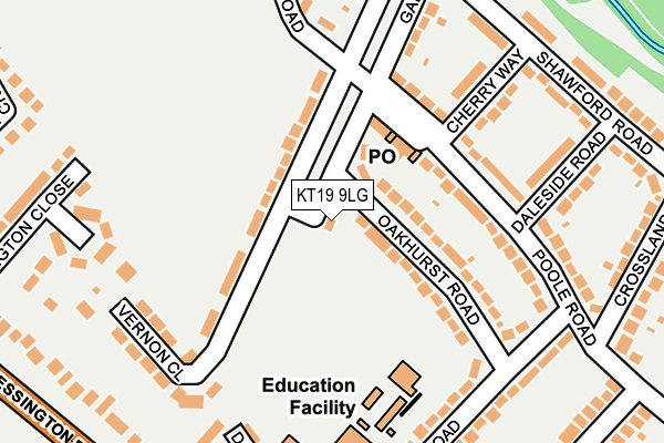 KT19 9LG map - OS OpenMap – Local (Ordnance Survey) KT19 9LG map - OS OpenMap – Local (Ordnance Survey)
