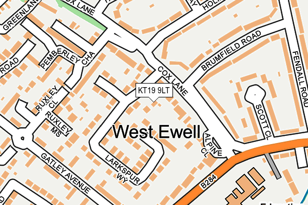 KT19 9LT map - OS OpenMap – Local (Ordnance Survey) KT19 9LT map - OS OpenMap – Local (Ordnance Survey)