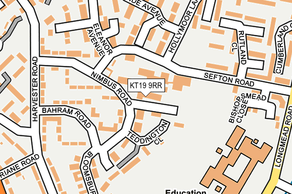 KT19 9RR map - OS OpenMap – Local (Ordnance Survey) KT19 9RR map - OS OpenMap – Local (Ordnance Survey)