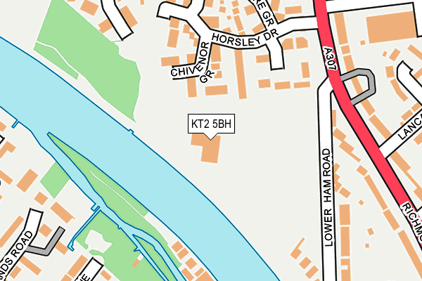 KT2 5BH map - OS OpenMap – Local (Ordnance Survey) KT2 5BH map - OS OpenMap – Local (Ordnance Survey)
