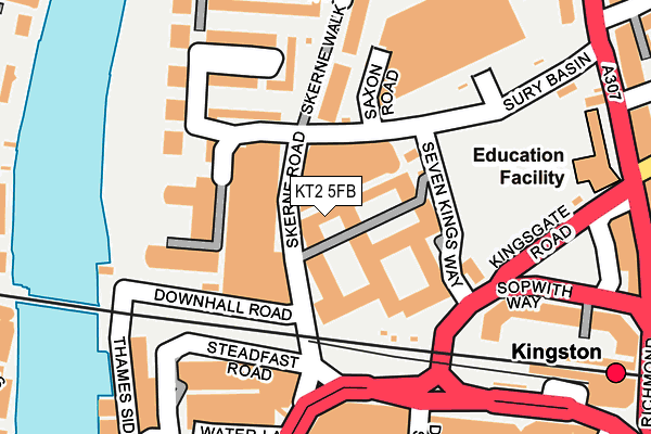 KT2 5FB map - OS OpenMap – Local (Ordnance Survey) KT2 5FB map - OS OpenMap – Local (Ordnance Survey)