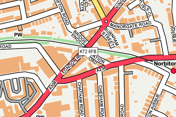 KT2 6FB map - OS OpenMap – Local (Ordnance Survey) KT2 6FB map - OS OpenMap – Local (Ordnance Survey)
