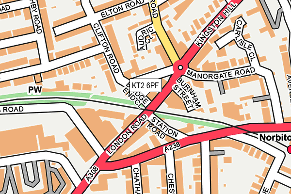 KT2 6PF map - OS OpenMap – Local (Ordnance Survey) KT2 6PF map - OS OpenMap – Local (Ordnance Survey)