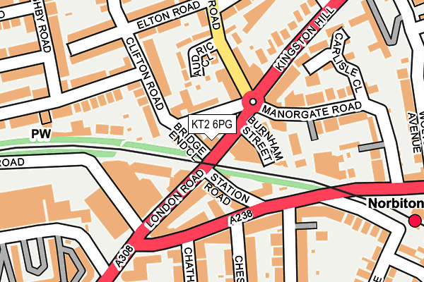 KT2 6PG map - OS OpenMap – Local (Ordnance Survey) KT2 6PG map - OS OpenMap – Local (Ordnance Survey)