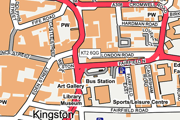 KT2 6QG map - OS OpenMap – Local (Ordnance Survey) KT2 6QG map - OS OpenMap – Local (Ordnance Survey)