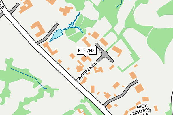 KT2 7HX map - OS OpenMap – Local (Ordnance Survey) KT2 7HX map - OS OpenMap – Local (Ordnance Survey)