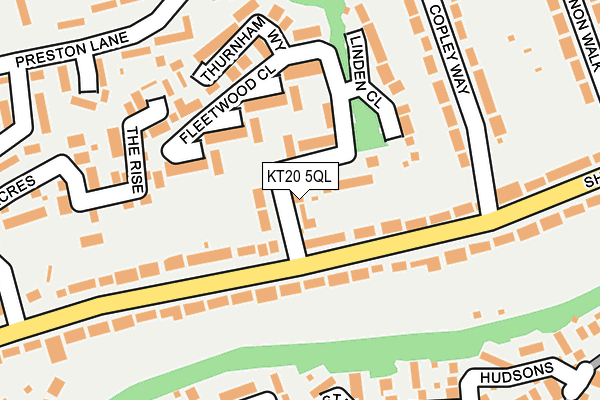 KT20 5QL map - OS OpenMap – Local (Ordnance Survey) KT20 5QL map - OS OpenMap – Local (Ordnance Survey)