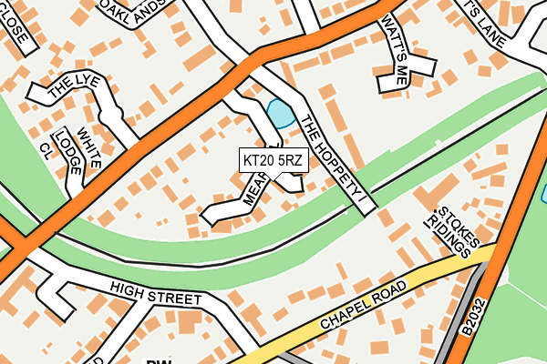 KT20 5RZ map - OS OpenMap – Local (Ordnance Survey) KT20 5RZ map - OS OpenMap – Local (Ordnance Survey)