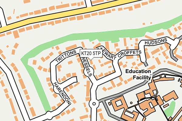 KT20 5TP map - OS OpenMap – Local (Ordnance Survey)
