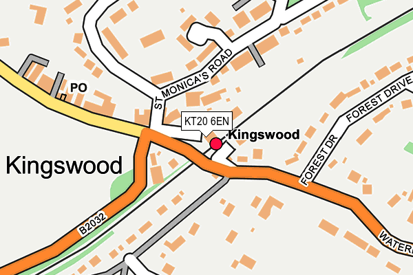 KT20 6EN map - OS OpenMap – Local (Ordnance Survey) KT20 6EN map - OS OpenMap – Local (Ordnance Survey)