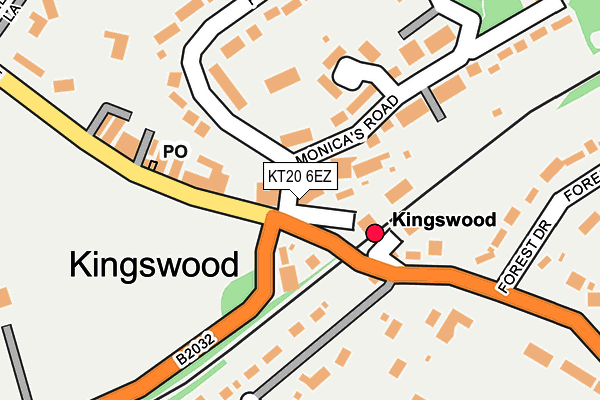 KT20 6EZ map - OS OpenMap – Local (Ordnance Survey) KT20 6EZ map - OS OpenMap – Local (Ordnance Survey)