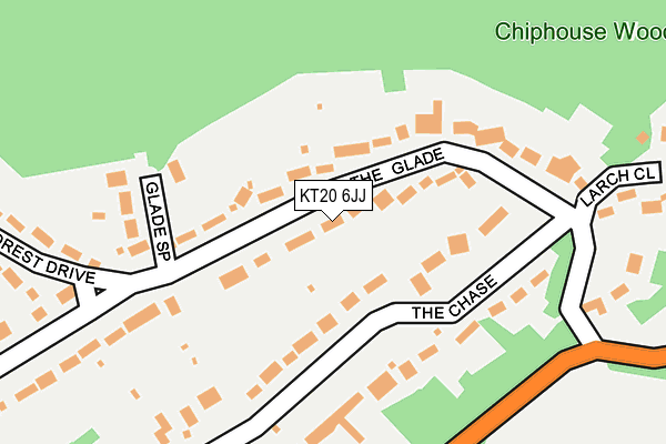 KT20 6JJ map - OS OpenMap – Local (Ordnance Survey) KT20 6JJ map - OS OpenMap – Local (Ordnance Survey)