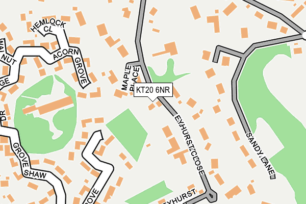 KT20 6NR map - OS OpenMap – Local (Ordnance Survey) KT20 6NR map - OS OpenMap – Local (Ordnance Survey)